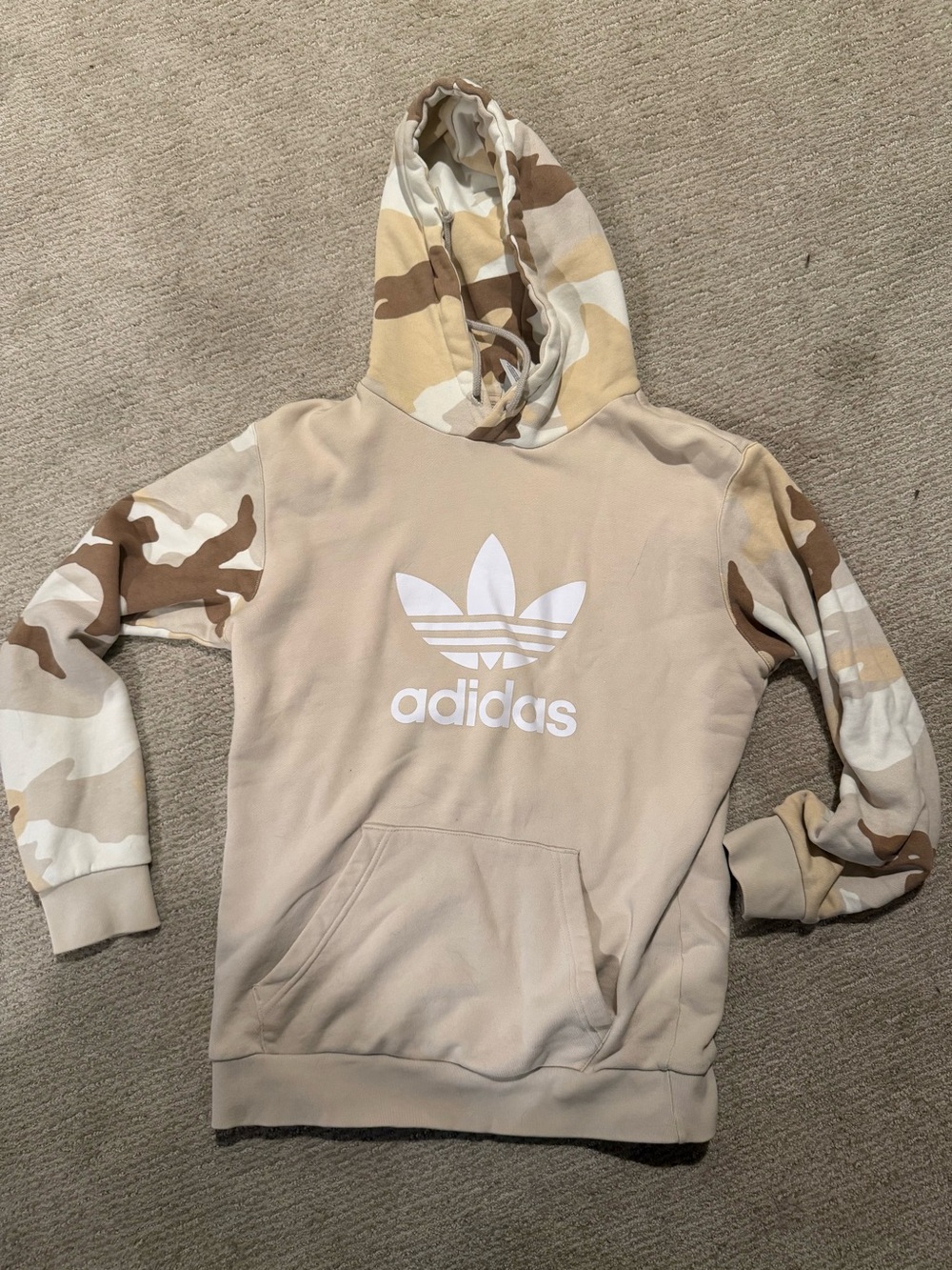 Adidas Cream Camo Hoodie